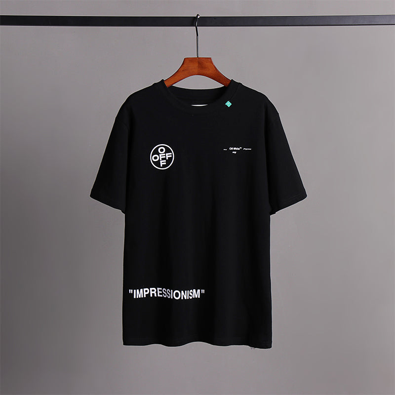 OW  t shirt OW Arrow Tape Streetwear