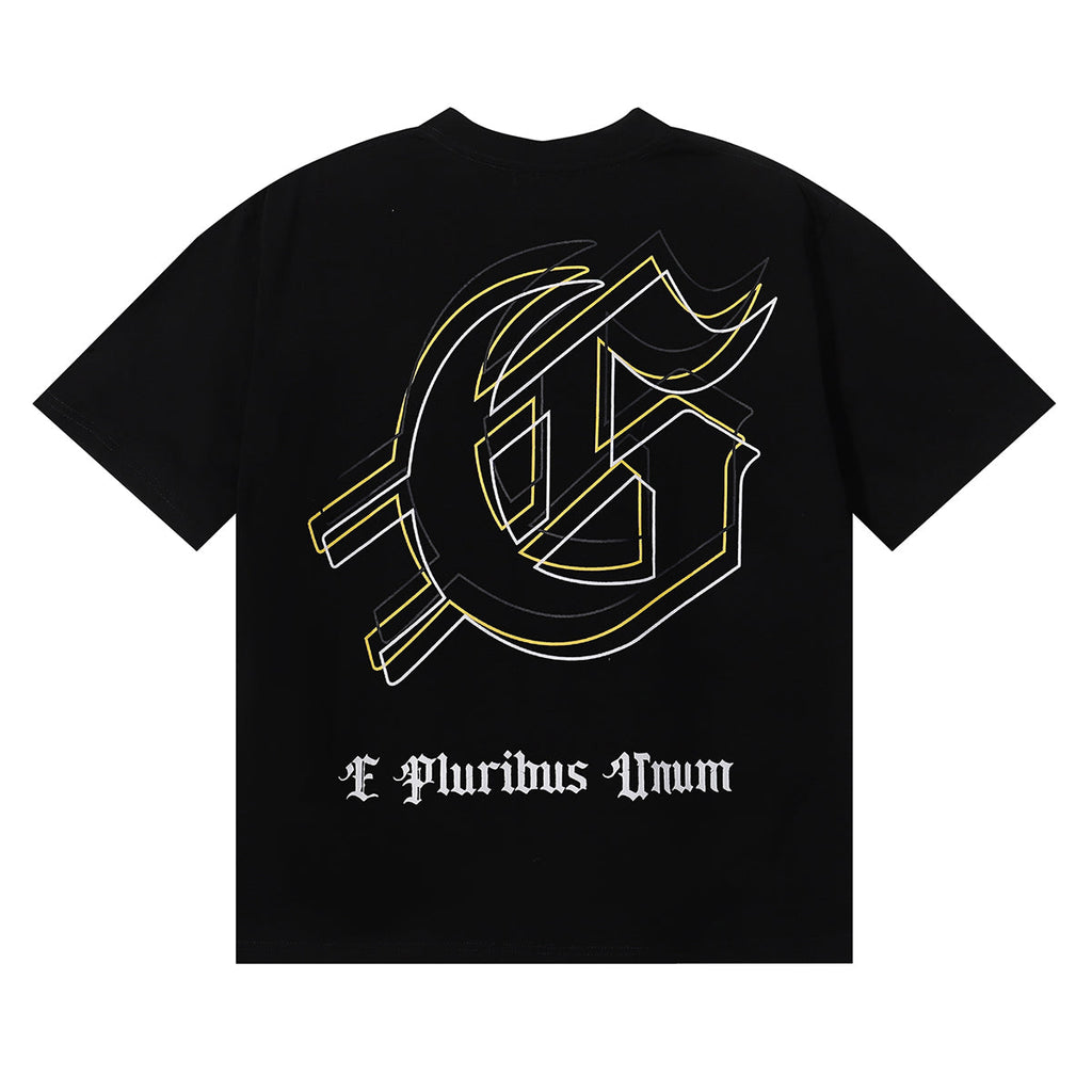 Godspeed T Shirts Spacesuit Pyramid Printing Cotton Casual Crew Neck Short Sleeve Men and Women