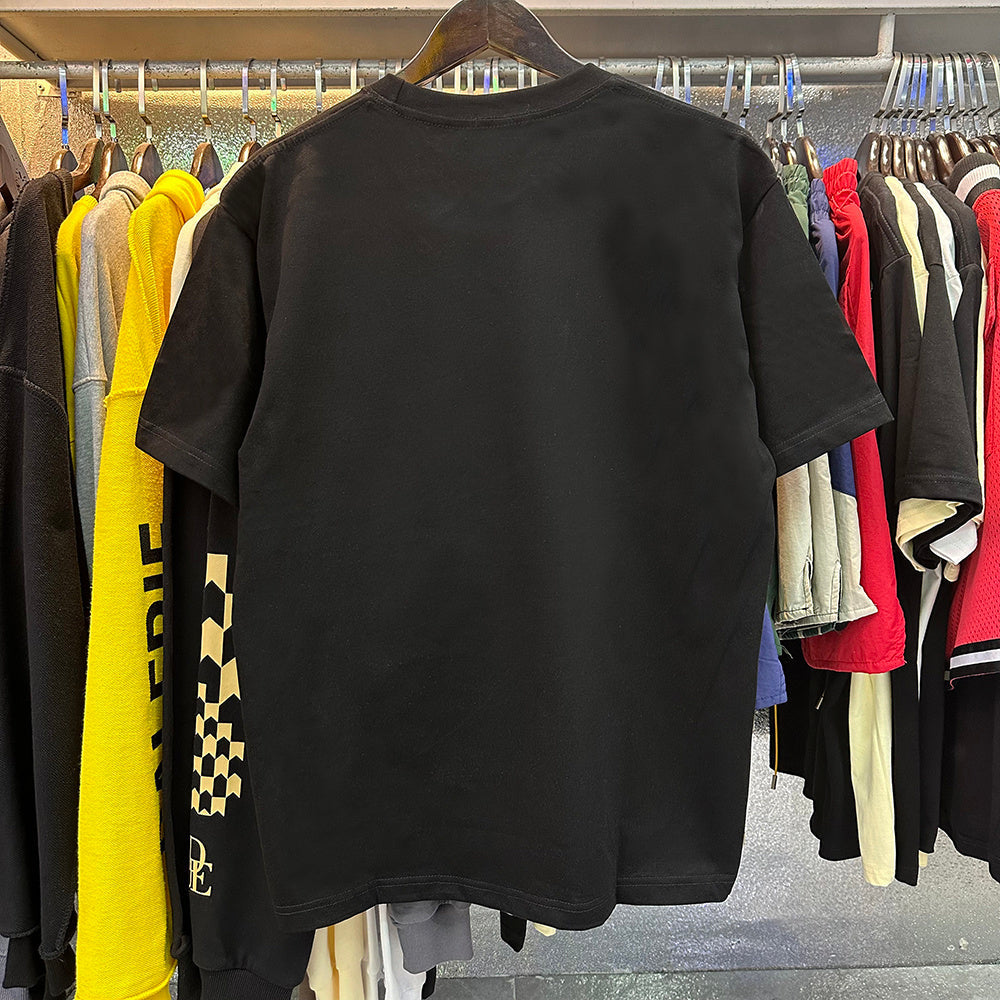 Rhude T Shirts Gustavia Hotel Printed Cotton Casual Short Sleeves Men's and Women's