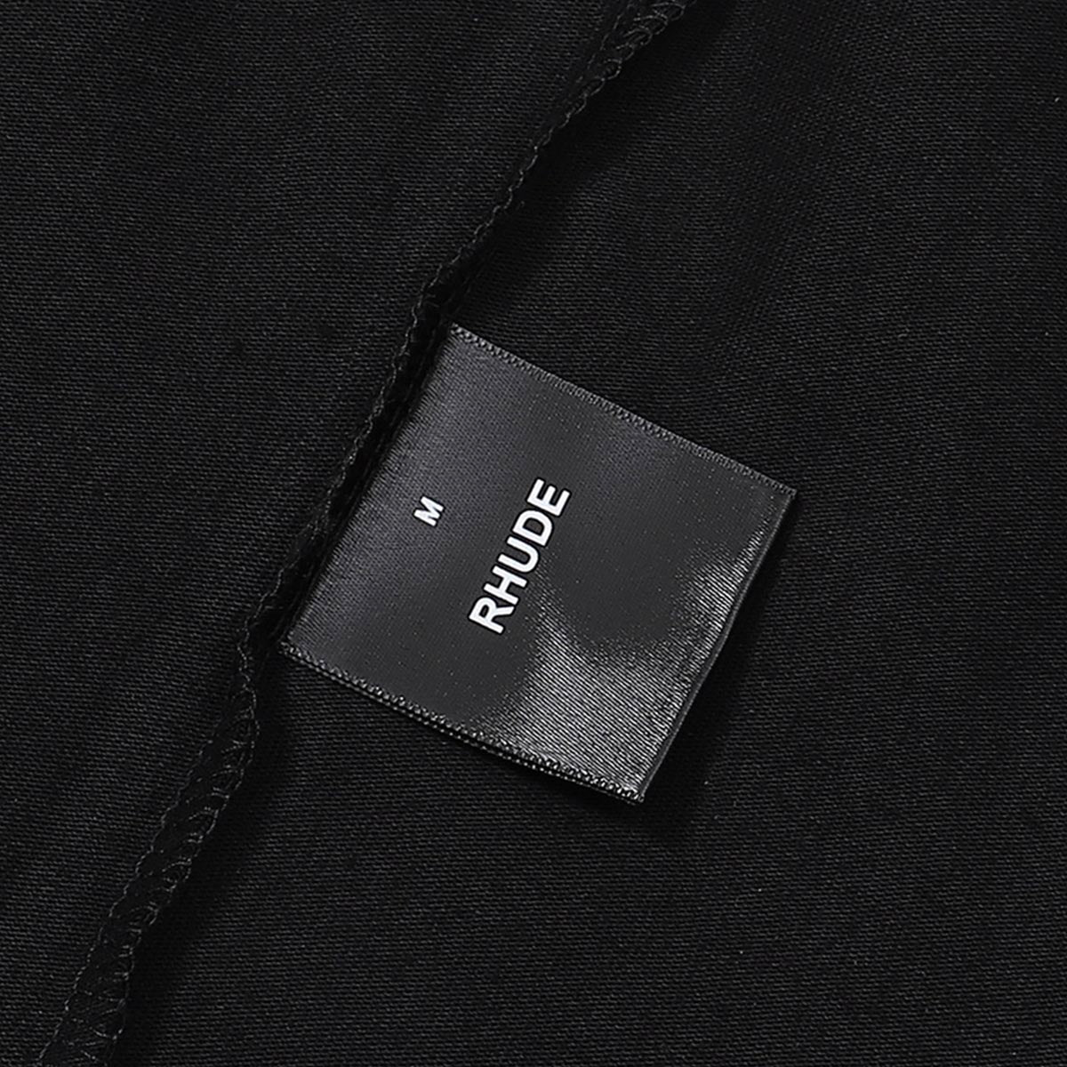 Rhude T Shirts Windowsill Seaview Printing Cotton Casual Short Sleeve Men and Women