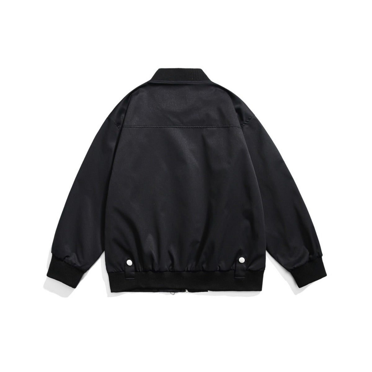 Unisex Jacket Zipper Decorations Vintage Overalls Jacket Men and Women Loose Jacket