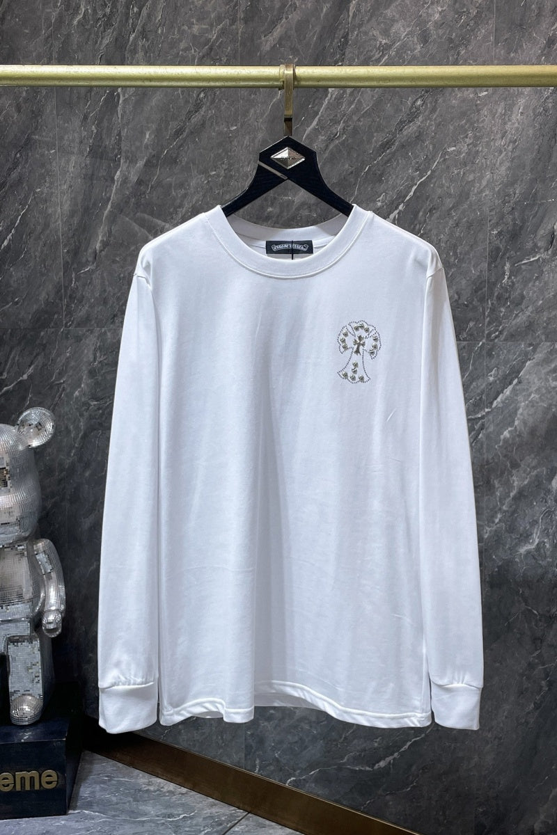 Chrome heart Long Sleeve Shirts High-quality 100% cotton streetwear