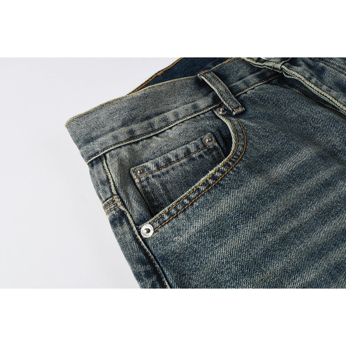 Mens trendy purple jeans, 100% cotton High Street Distressed