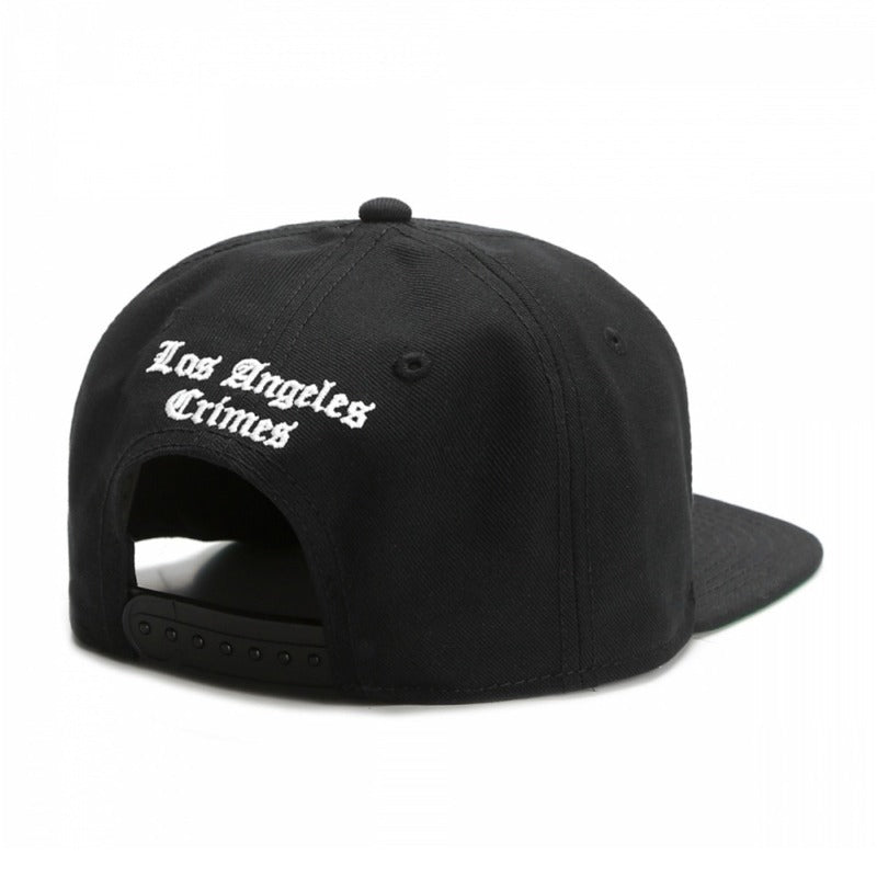Trendy flat brimmed snapback hats los angeles laletterembroiderunisex