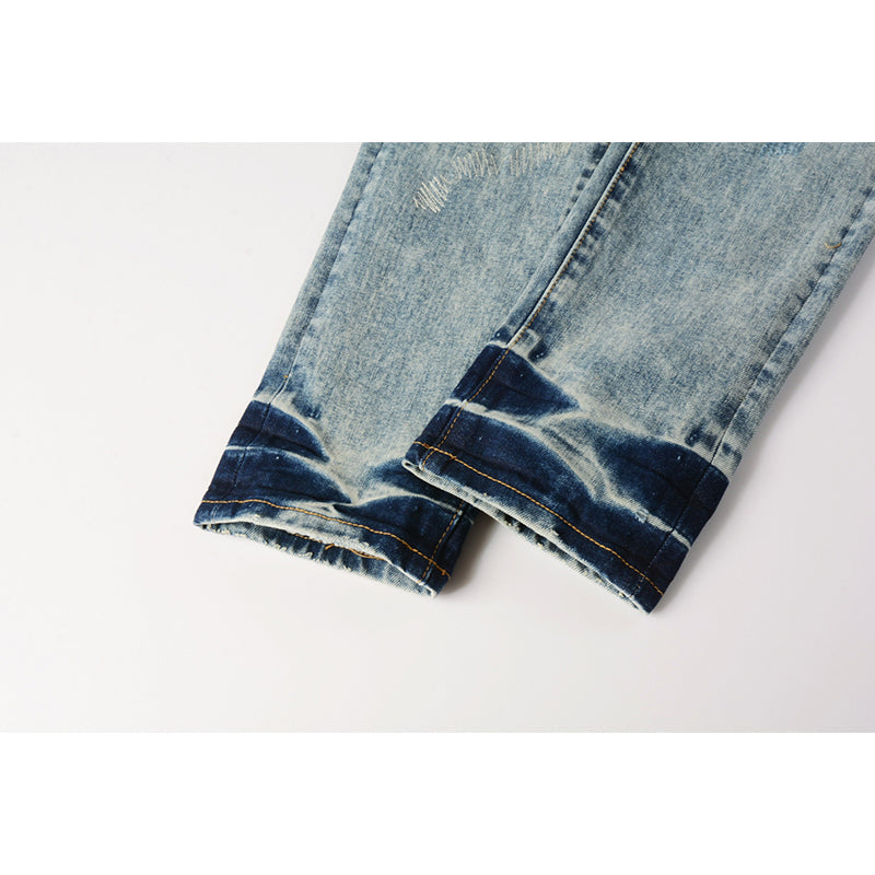 Mens trendy purple jeans, 100% cotton Pure Cotton High Street Trend