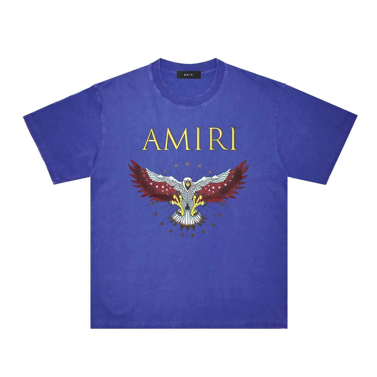 Amiri Washed Distressed T Shirt Printed Trendy Pure Cotton