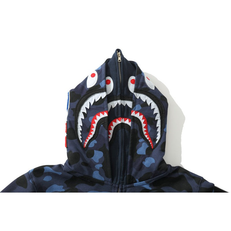 Ape Hoodie Camouflage Two Hat Cardigan Zipper