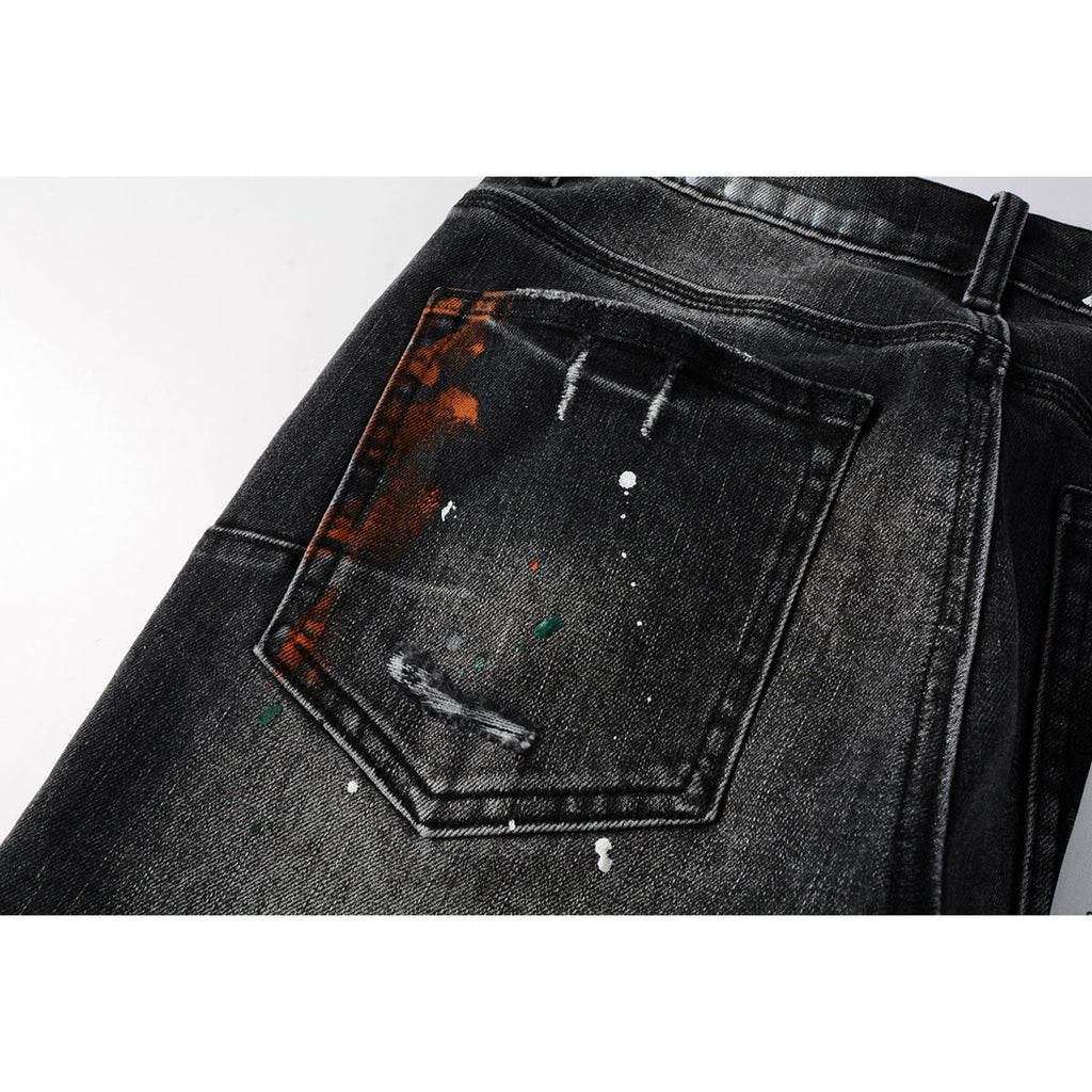 Mens trendy purple jeans, 100% cotton Pure Cotton High Street Trend