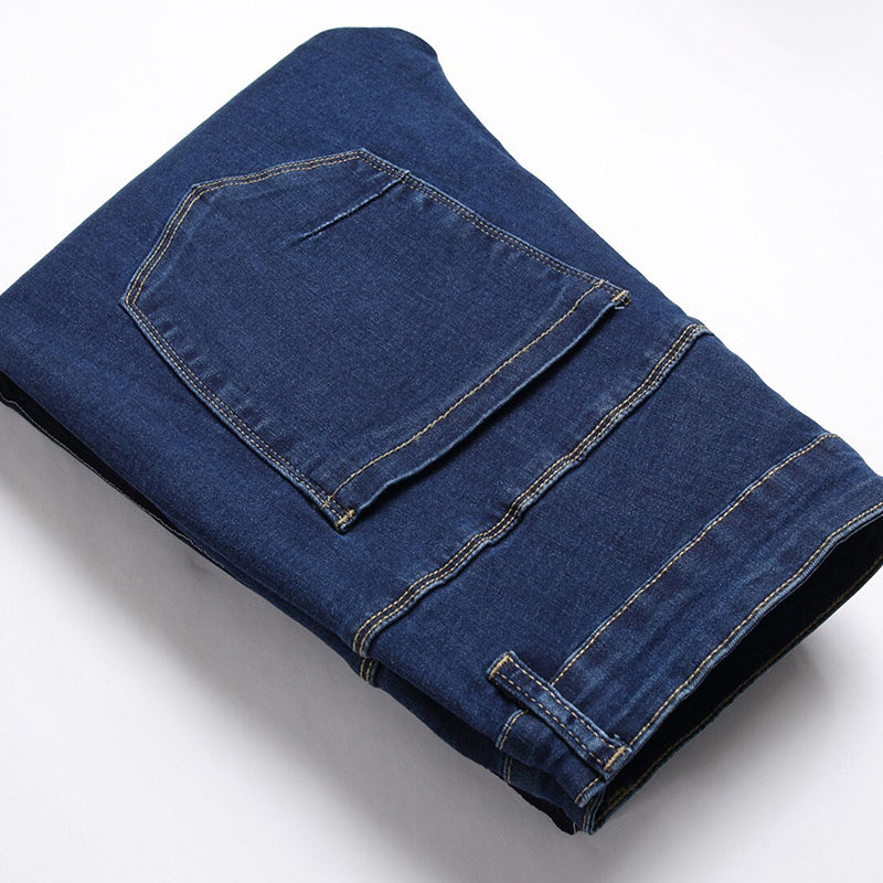 Mens Fashion Jeans Red stripes 7163#