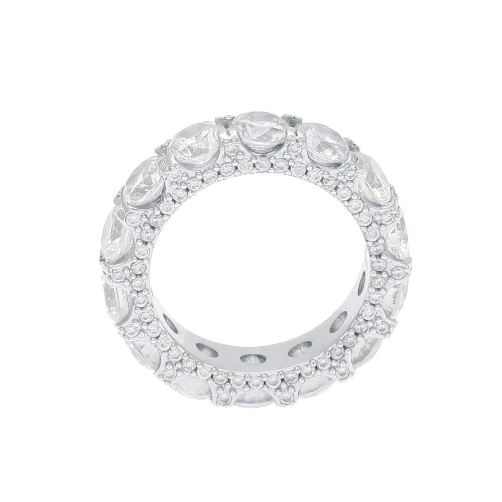 Rings Premium Claw Set AAA Zircon Ring Fashion 18K St. Valentine's Spectrum