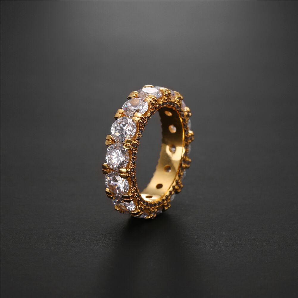 Rings Premium Claw Set AAA Zircon Ring Fashion 18K St. Valentine's Spectrum