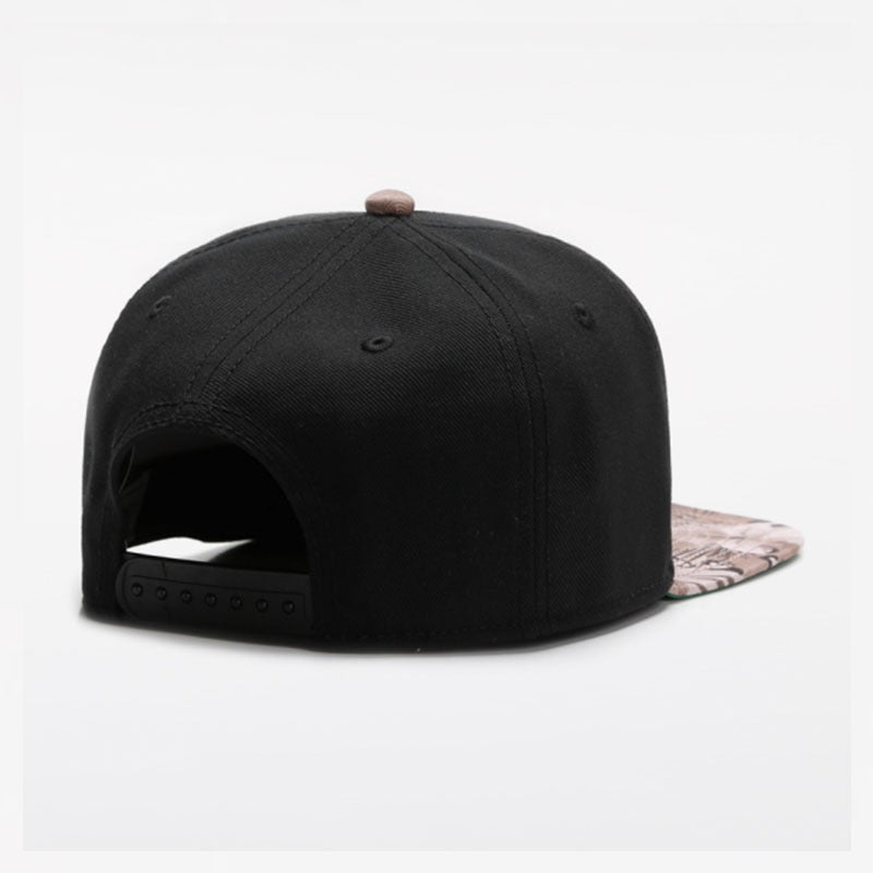 Trendy flat brimmed snapback hats all year roundneutral
