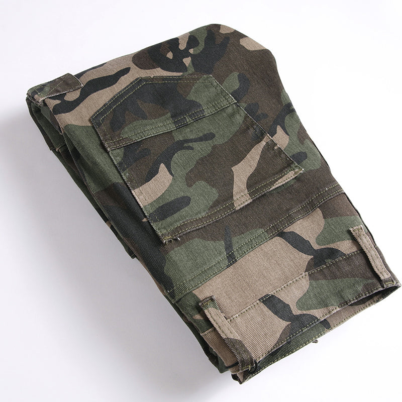 Mens Fashion Jeans camouflage 5708#