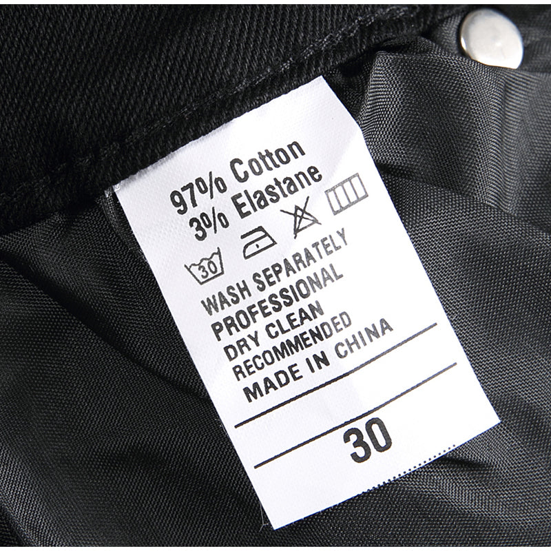 Mens Fashion Jeans pure black 5609#