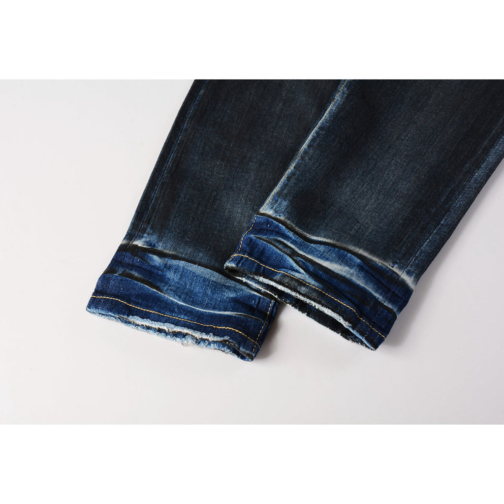Mens trendy purple jeans, 100% cotton Pure Cotton High Street Trend