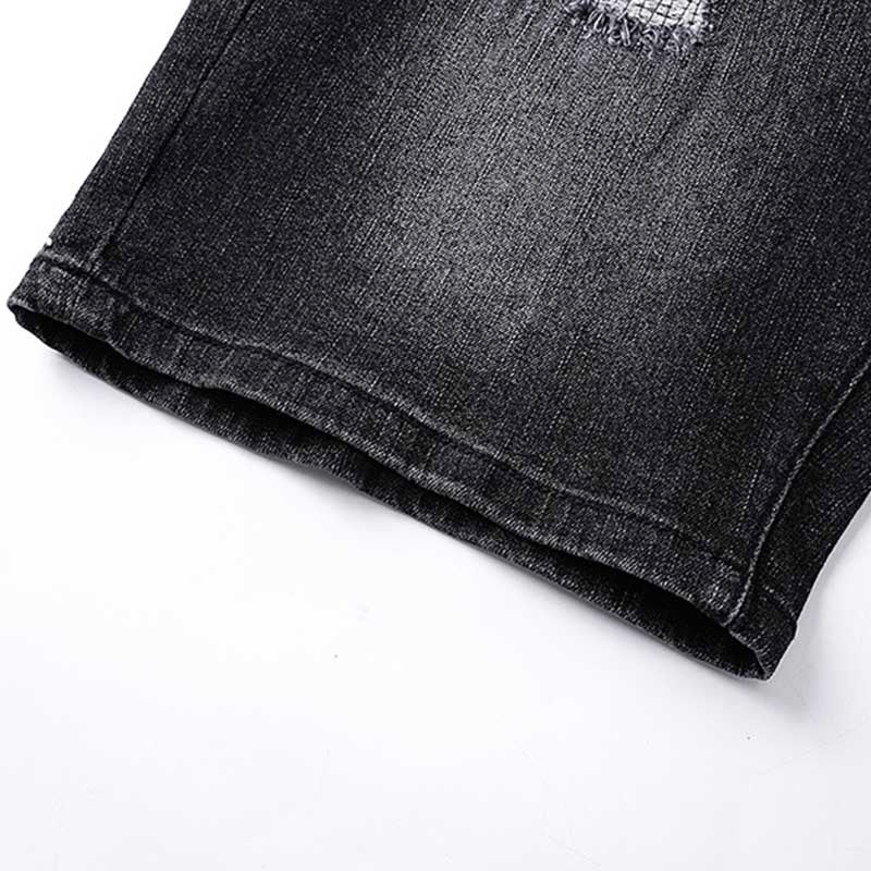 Mens trendy purple jeans, 100% cotton Denim Shorts #PU519