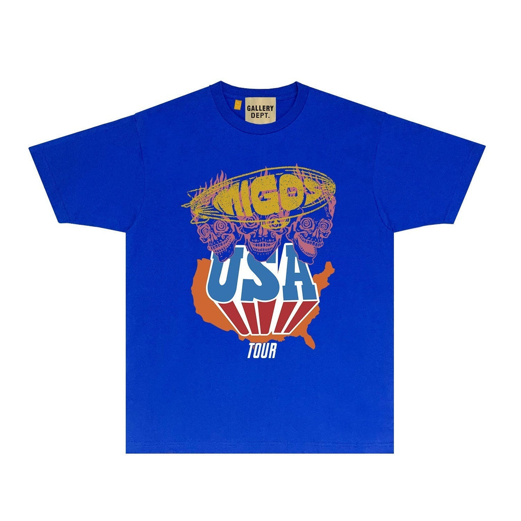 Gallery Dept T Shirt Retro Printed Loose Short-Sleeved Shirt (part2)