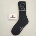 Bathing Ape Bape Socks ape head socks men and women medium tube towel bottom outdoor actual combat elite training sports basketball socks