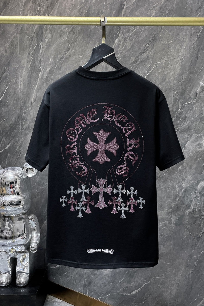 Chrome heart T shirts High-quality 100% cotton streetwear