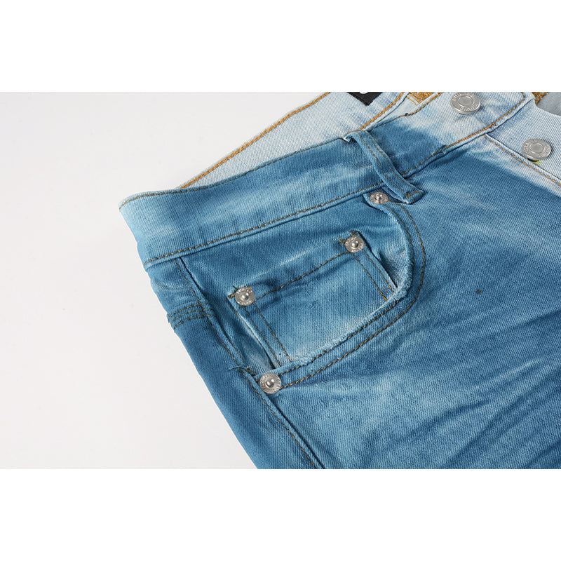 Mens trendy purple jeans, 100% cotton Pure Cotton High Street Trend
