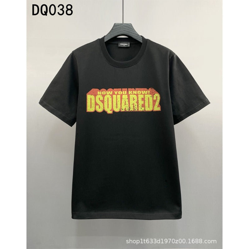DSQ2 T Shirts Color Letter Trend Brand