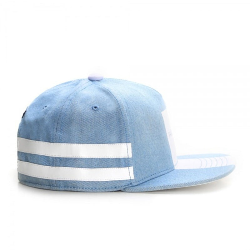 Trendy flat brimmed snapback hats shade tres slick cap