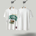 Travis Scott T Shirts x Mitchell x Ness Oregon Duck Hand-Reawn Short Sleeve