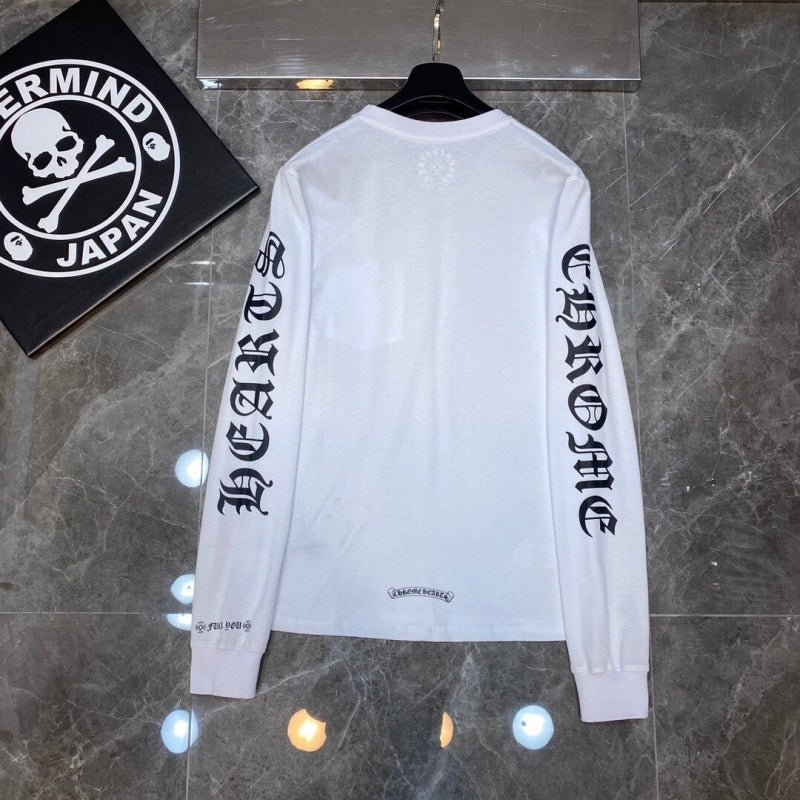 Chrome heart Long Sleeve Shirts High-quality 100% cotton streetwear