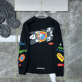 CHH  Heart Long Sleeve Shirt Unisex Fashion Loose Long Sleeve Shirt