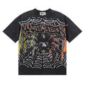 MAJESTIK T Shirts Tarantula Garment Dyed Printing Crop Tee