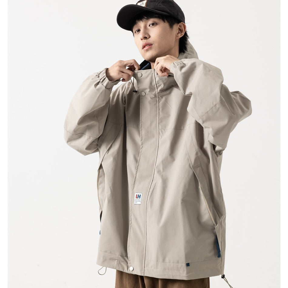 Unisex Jacket Zipper Pocket Hooded Hooded Jacket Men's Jacket Coat