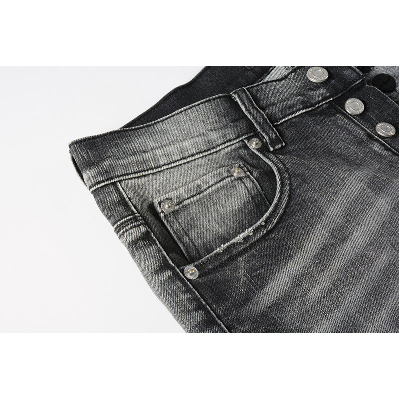 Mens trendy purple jeans, 100% cotton Pure Cotton High Street Trend