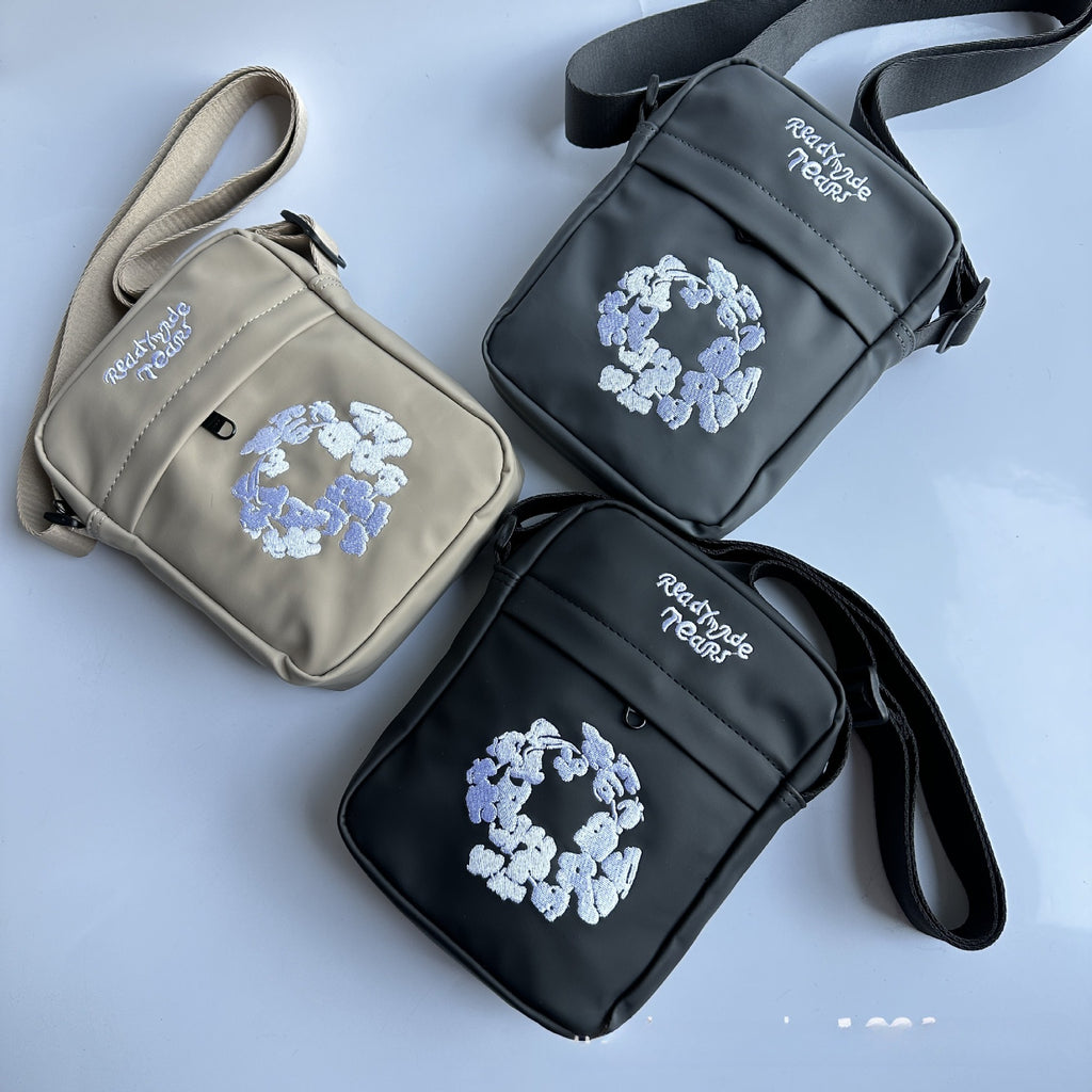 DENIM TEARS Bags Spring Embroidery Shoulder Oblique Span Bag Shoulder Bag