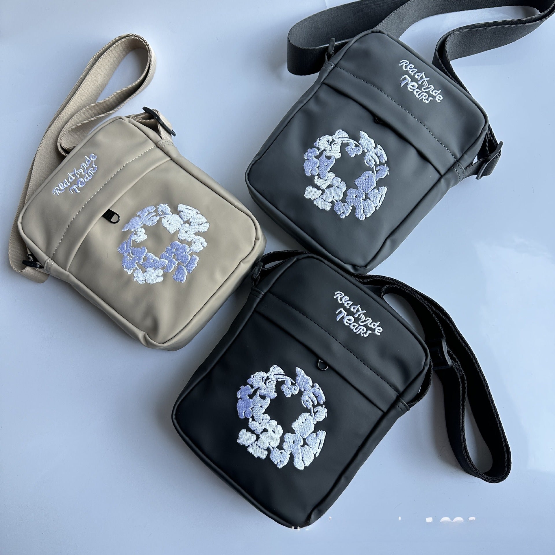 DENIM TEARS Bags Spring Embroidery Shoulder Oblique Span Bag Shoulder Bag