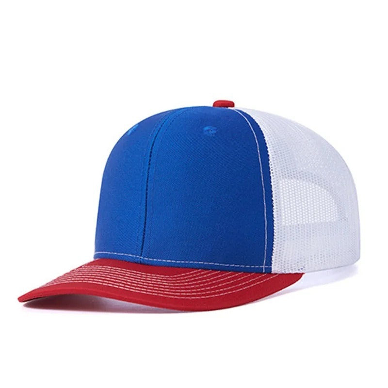 Trendy flat brimmed snapback hats breathable
