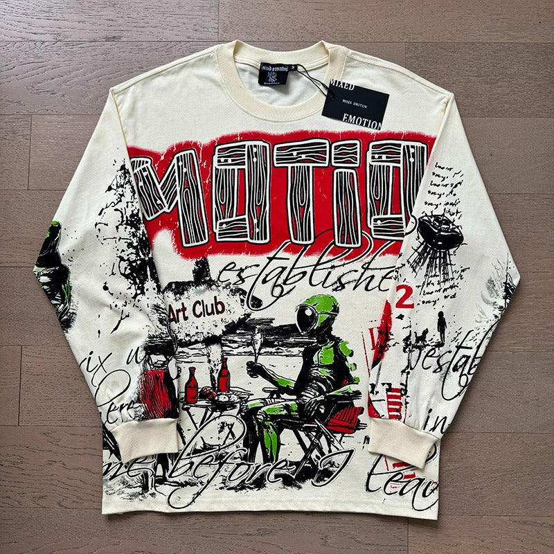 Mixed Emotion Long-Sleeved Shirt