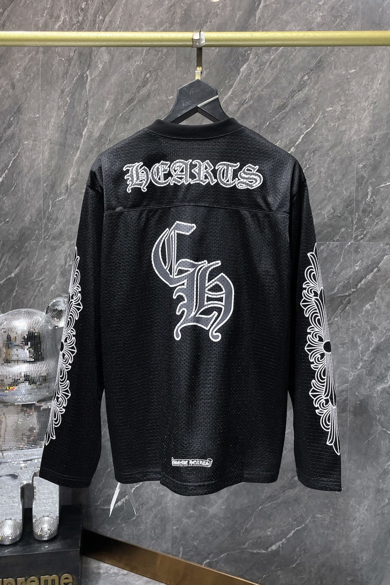 Chrome heart Long Sleeve Shirts High-quality 100% cotton streetwear