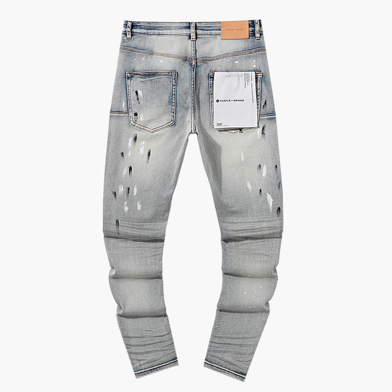 Mens trendy purple jeans, 100% cotton Jeans #PU139