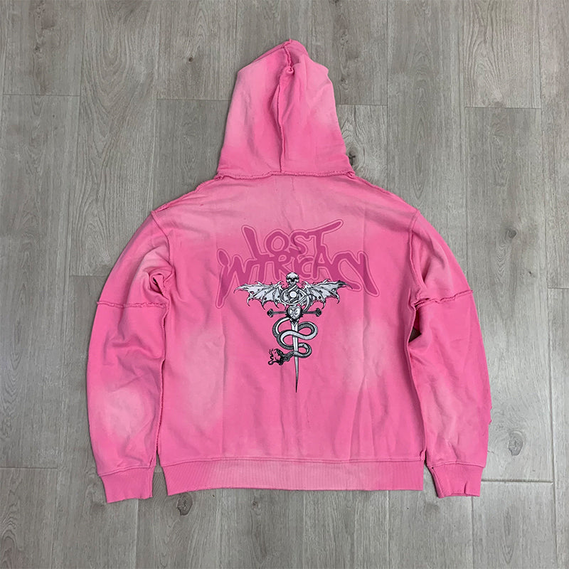 Lost intricacy Hoodie rhinestones