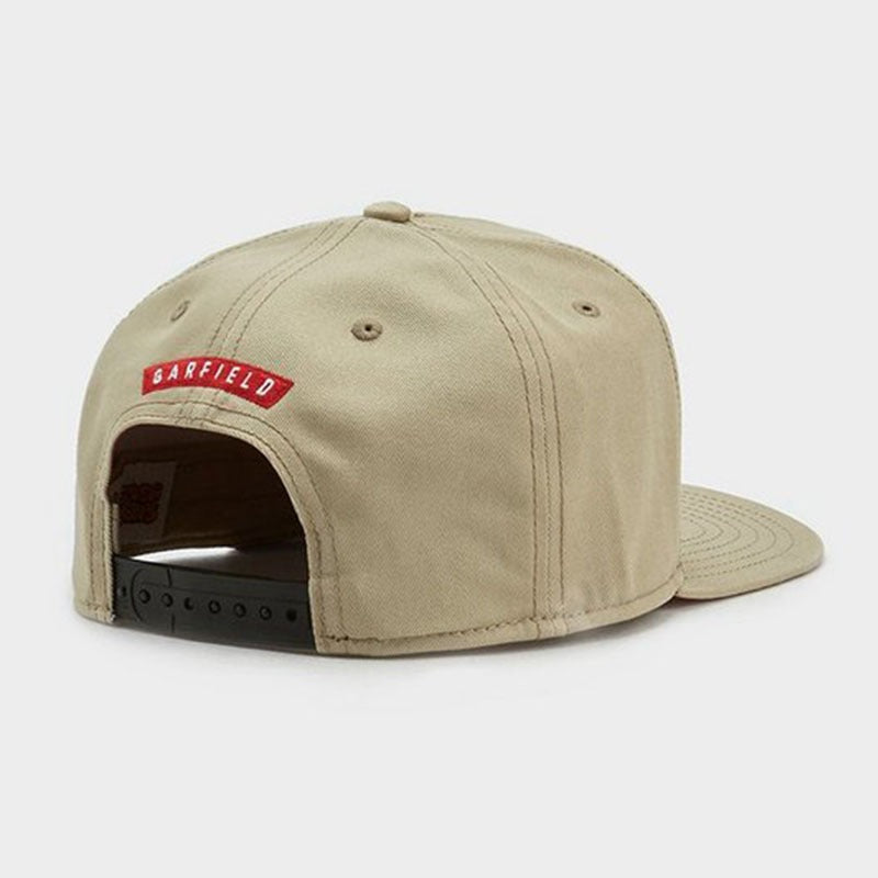 Trendy flat brimmed snapback hats cartoon cat sun and wind protection