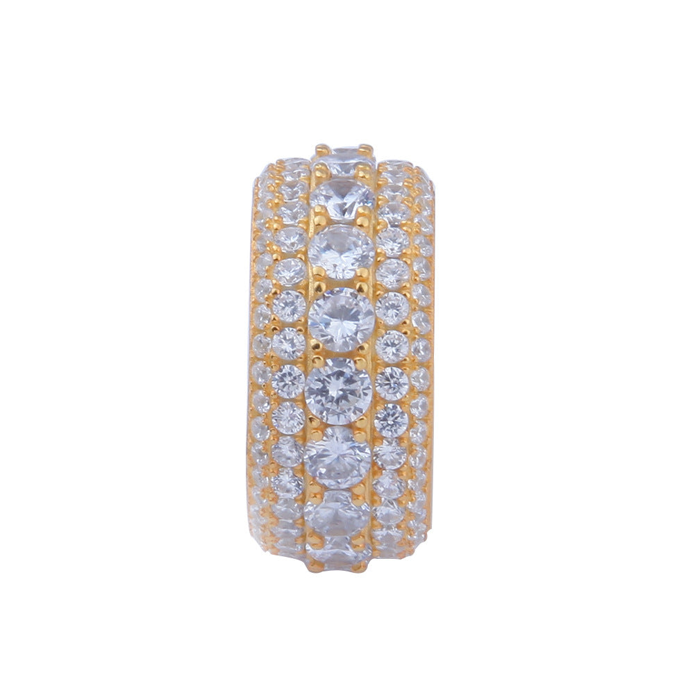 Rings S925 Silver Hip Hop Micro Zircon Ring St. Valentine's