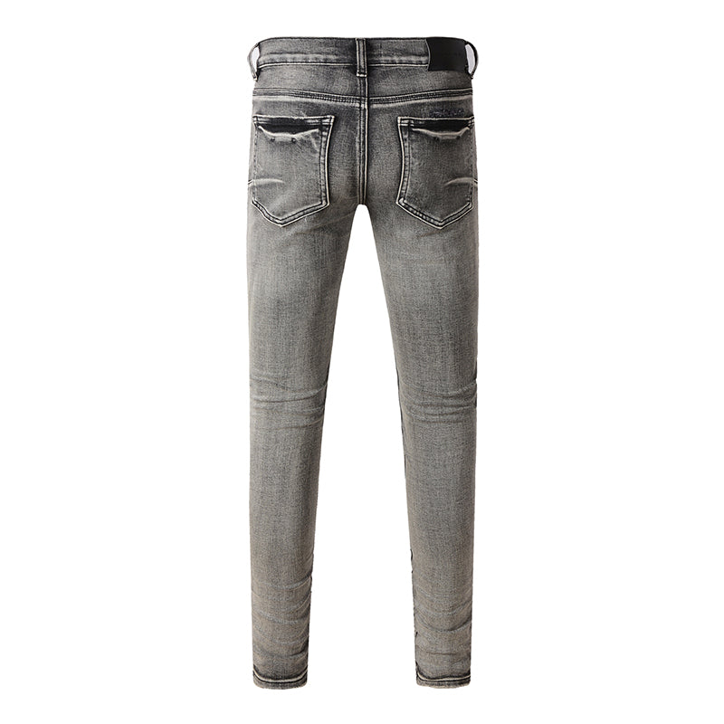 Mens trendy purple jeans, 100% cotton Pure Cotton High Street Trend