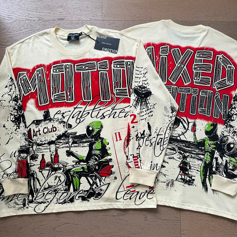 Mixed Emotion Long-Sleeved Shirt