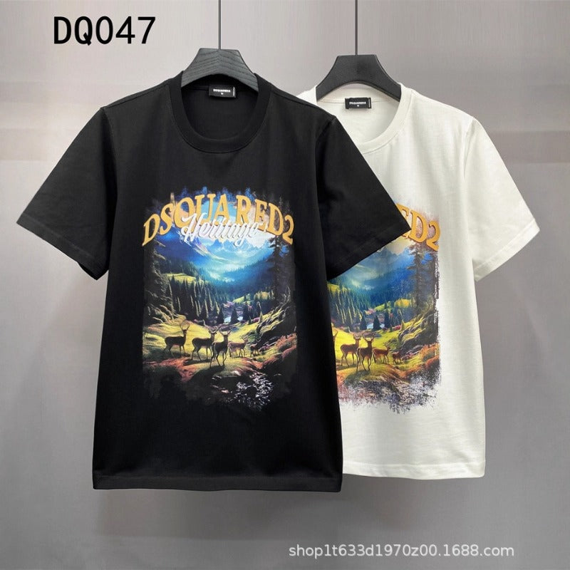 DSQ2 T Shirts Wide Loose Letters