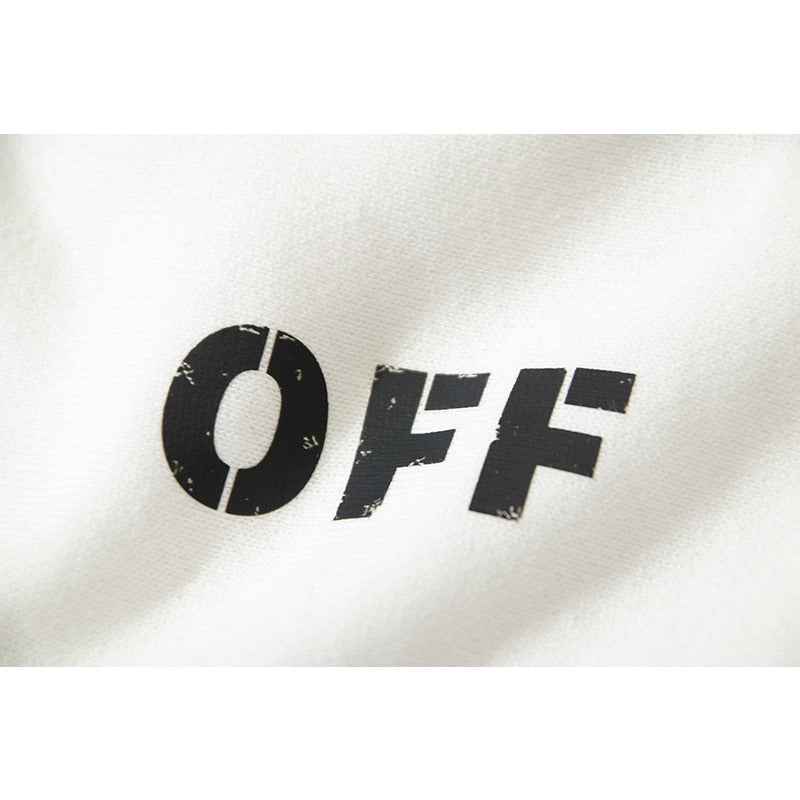 OW  hoodie simple solid color pullover hooded