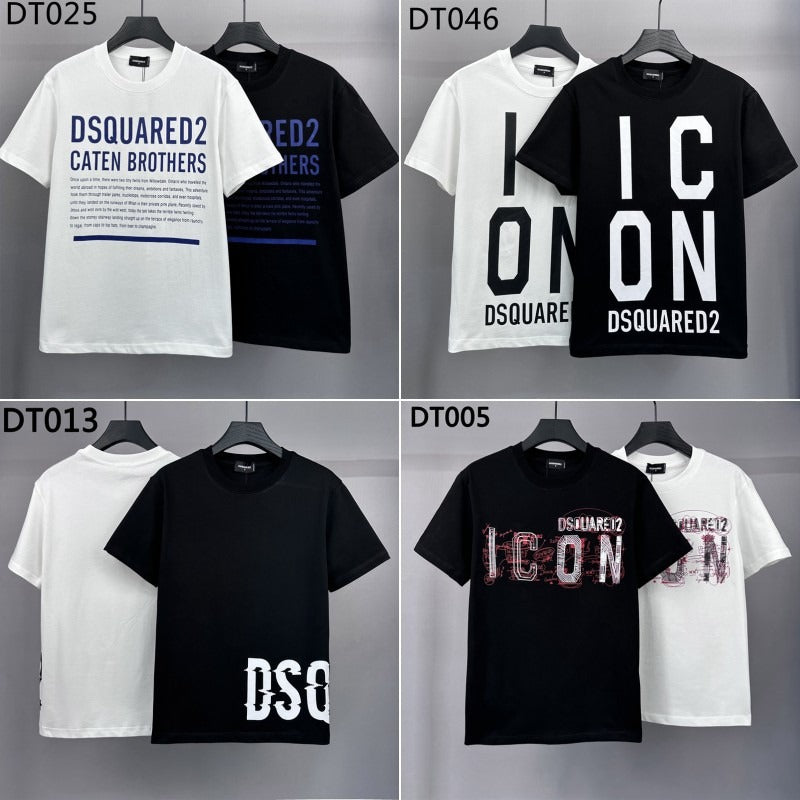 DSQ2 T Shirts Crew Neck Cotton Bottom Shirt