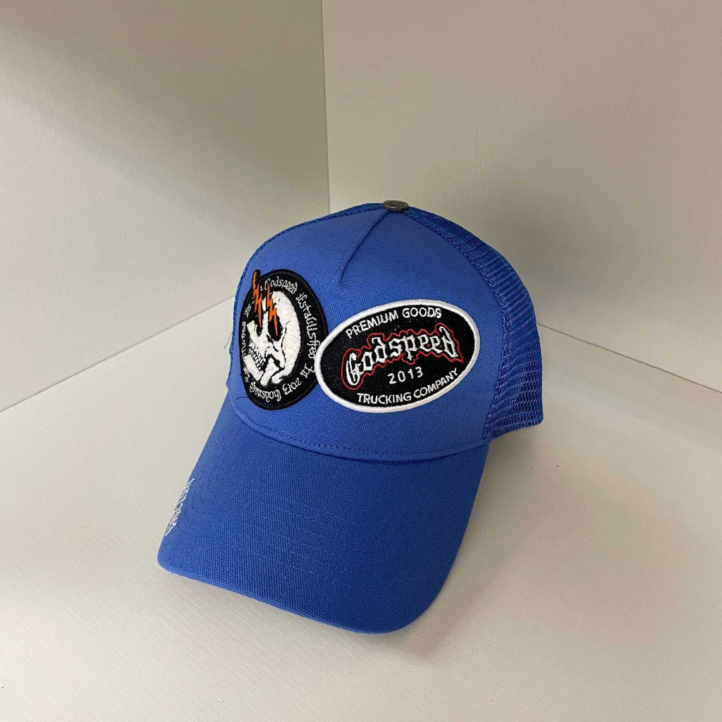 Godspeed hat caps Skull letter embroidered baseball cap Bent brim hat Men's and women's peaked