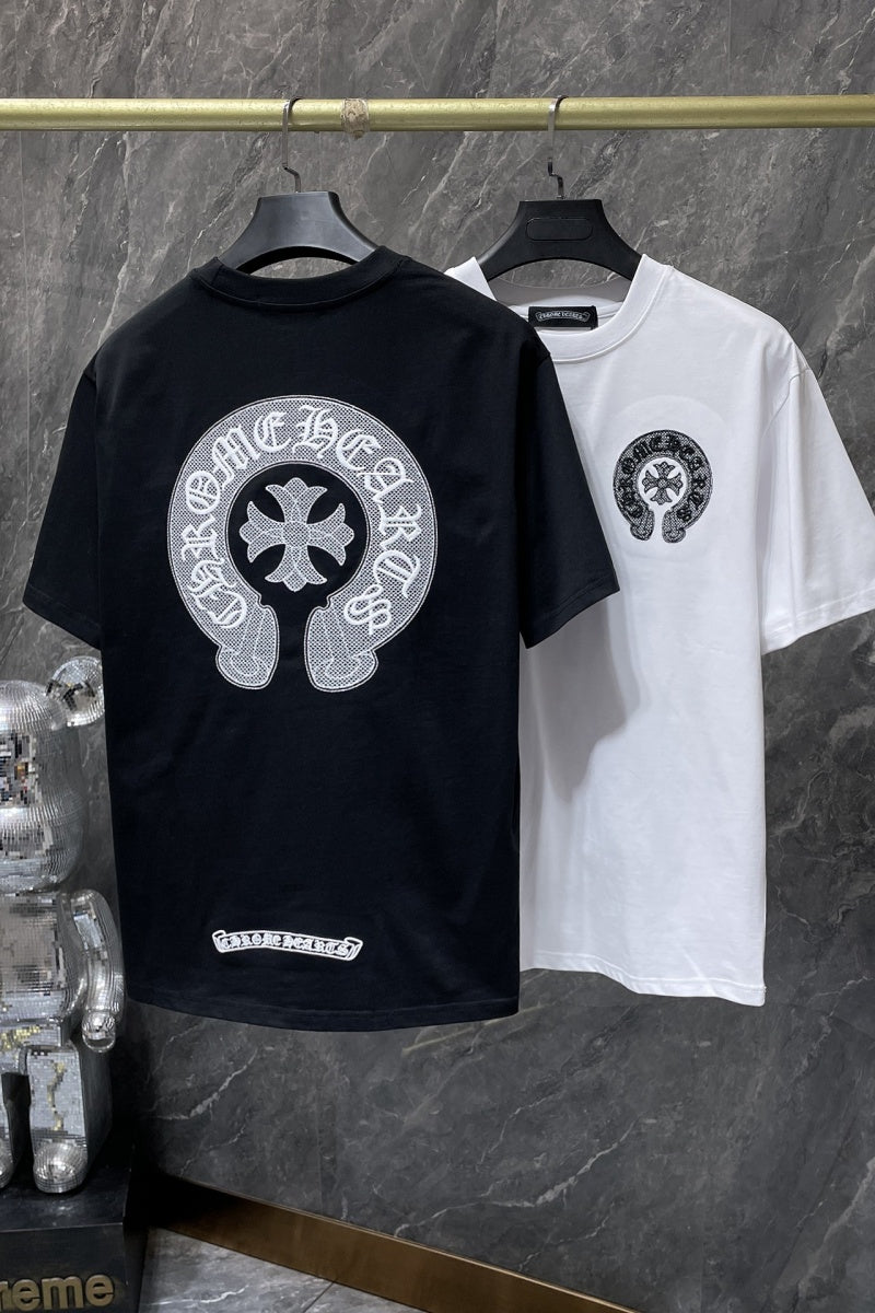 Chrome heart T shirts High-quality 100% cotton streetwear