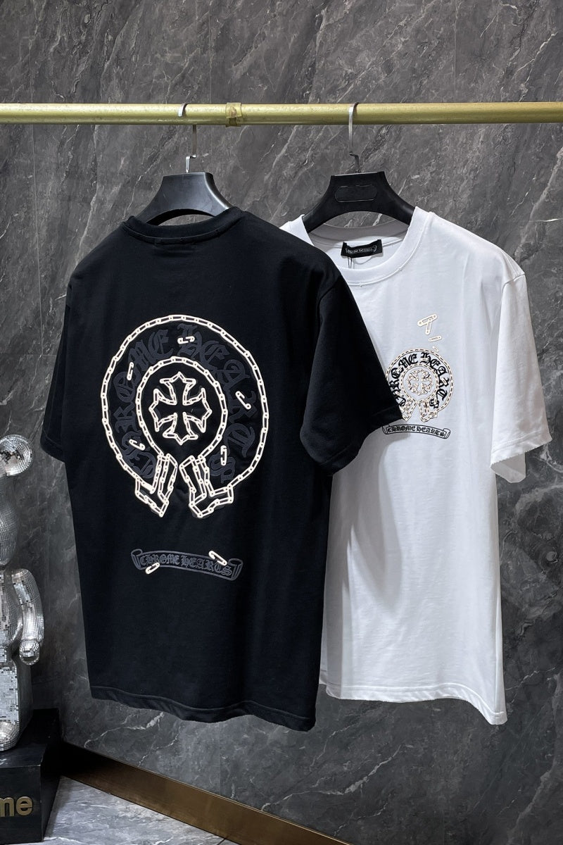 Chrome heart T shirts High-quality 100% cotton streetwear