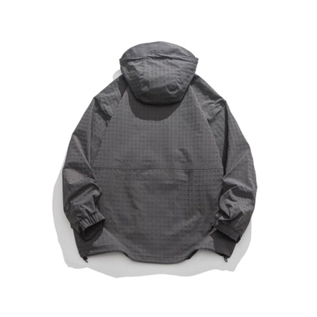 Unisex Jacket Vintage Shell Jacket Men's Hooded Hooded Jacket Casual Jacket